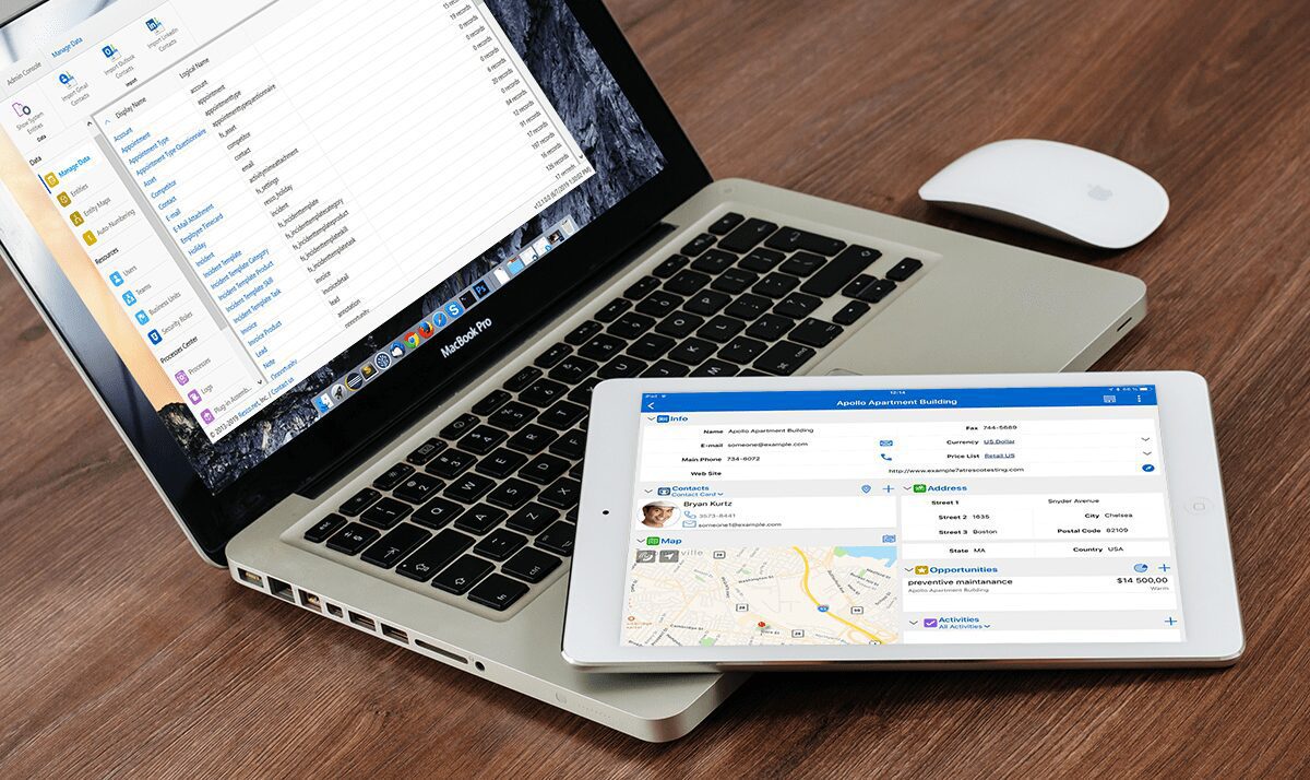 Resco Q2 release on ipad and laptop