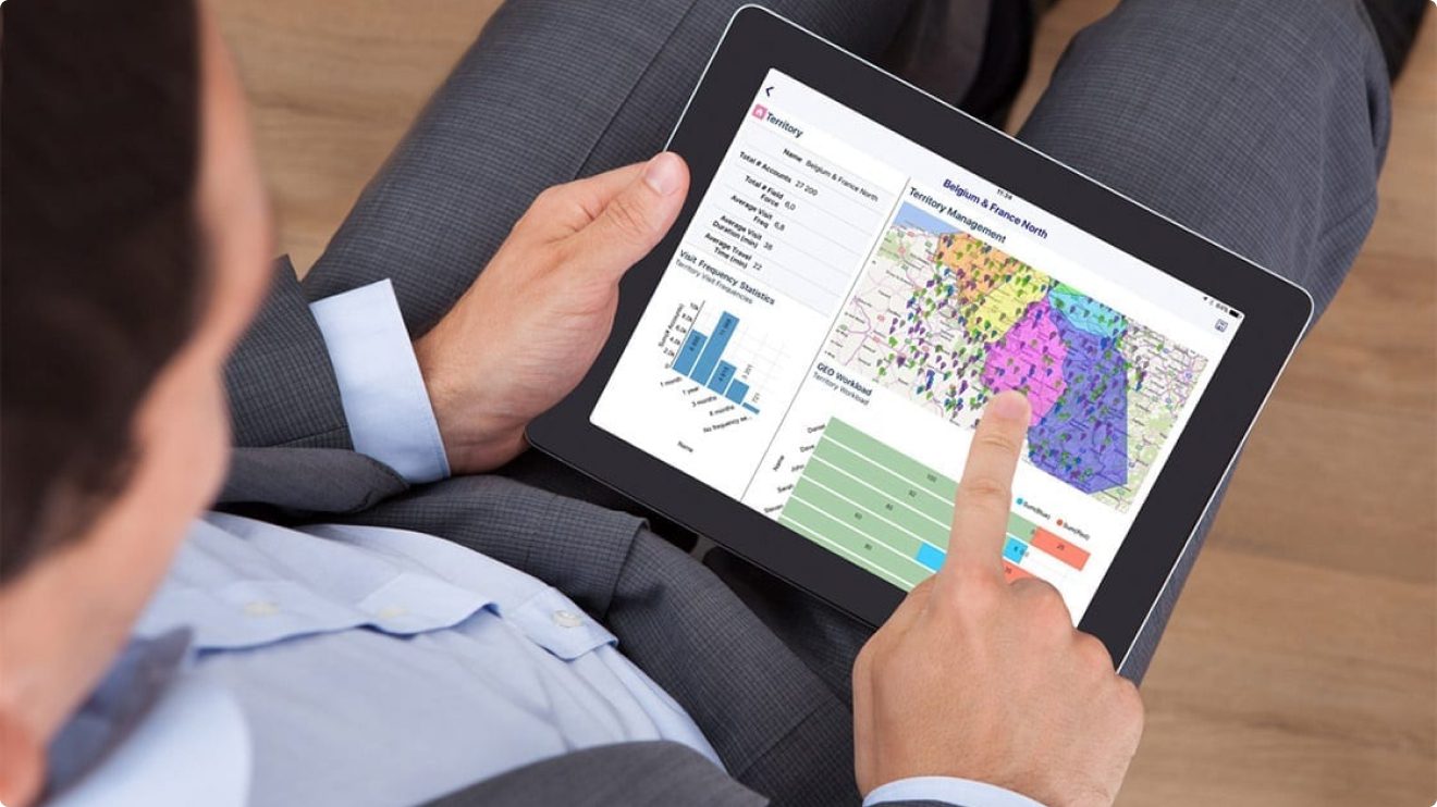 Avento tablet app with Belgium and France maps