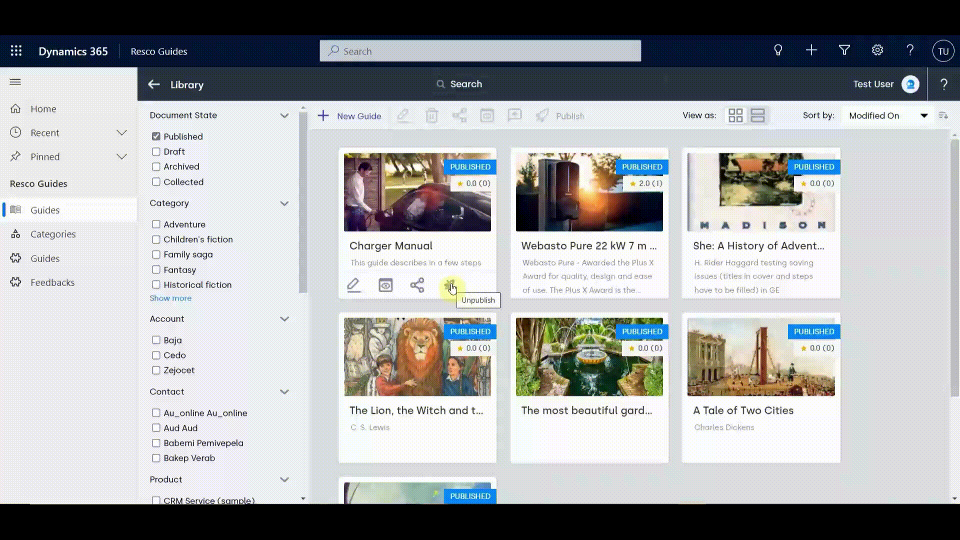 Resco Guides module on Microsoft Dynamics 365