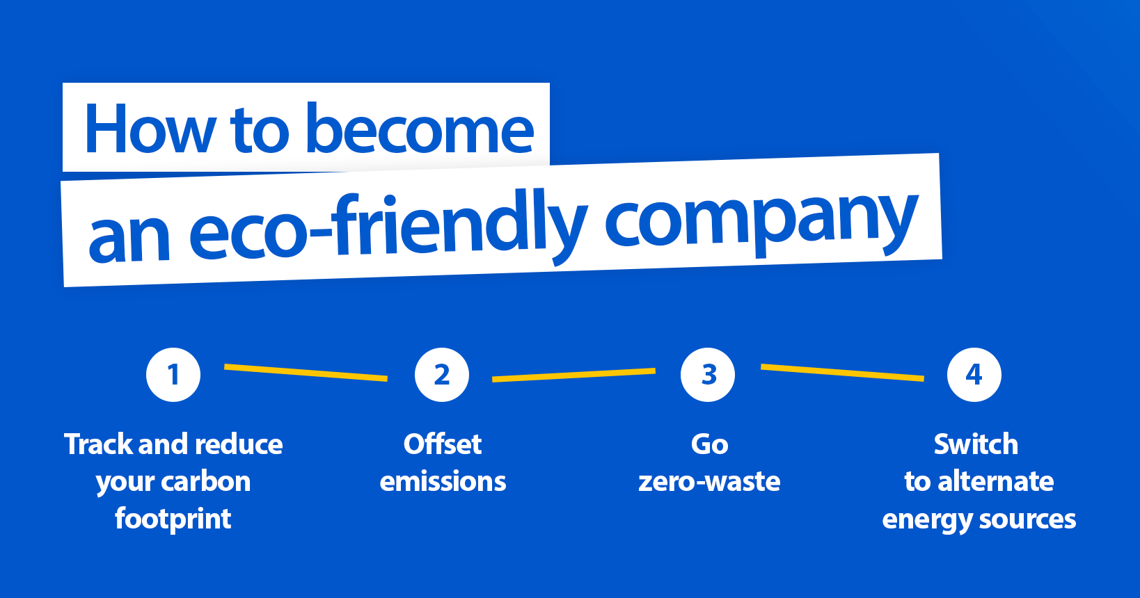 4 steps of how to become and eco-friendly company
