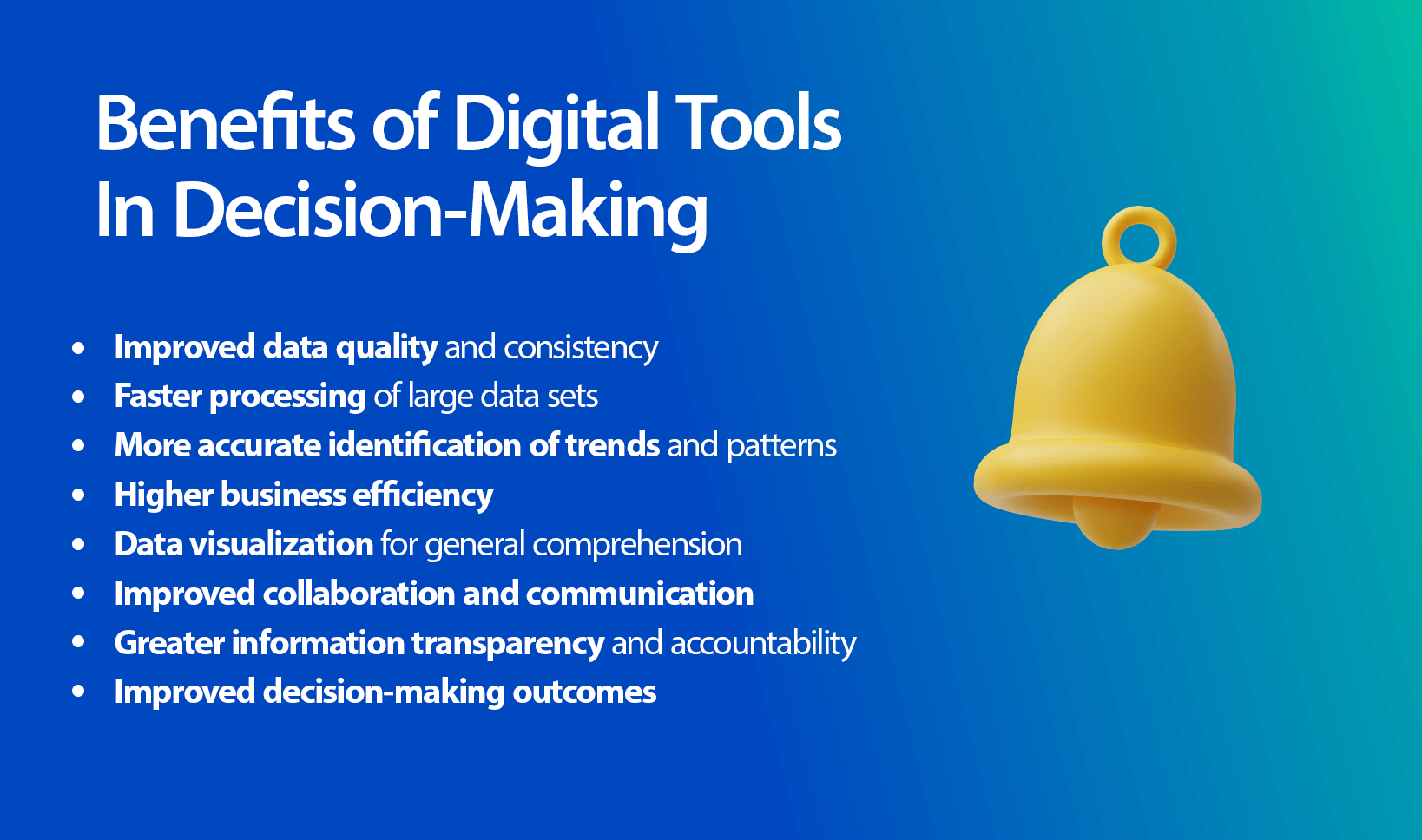 Benefits of digital tools in decision-making